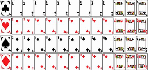 deck of playing cards template